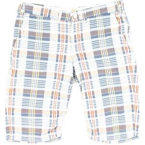 Landes Daily Womens Plaid Chino Shorts Cotton USA 28